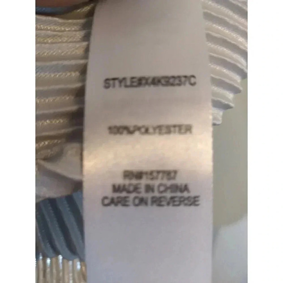 Jolie And Joy Top Silver Metalic Thread Elastic Waist Sz 2X - Picture 9 of 10